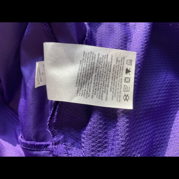 Nike Vintage Logod N Purple Yellow Jacket Pullover 1/4 zip Size XL - Picture 2 of 14